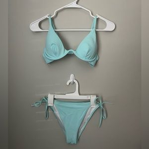 Shade & Shore Women's Underwire Bikini Top size 34B bottoms size small